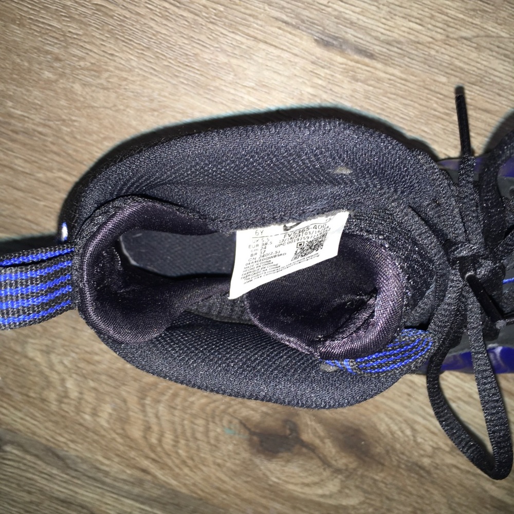 Nike Kids Black and Blue Nike foamposite Sneakers - Picture 9 of 9